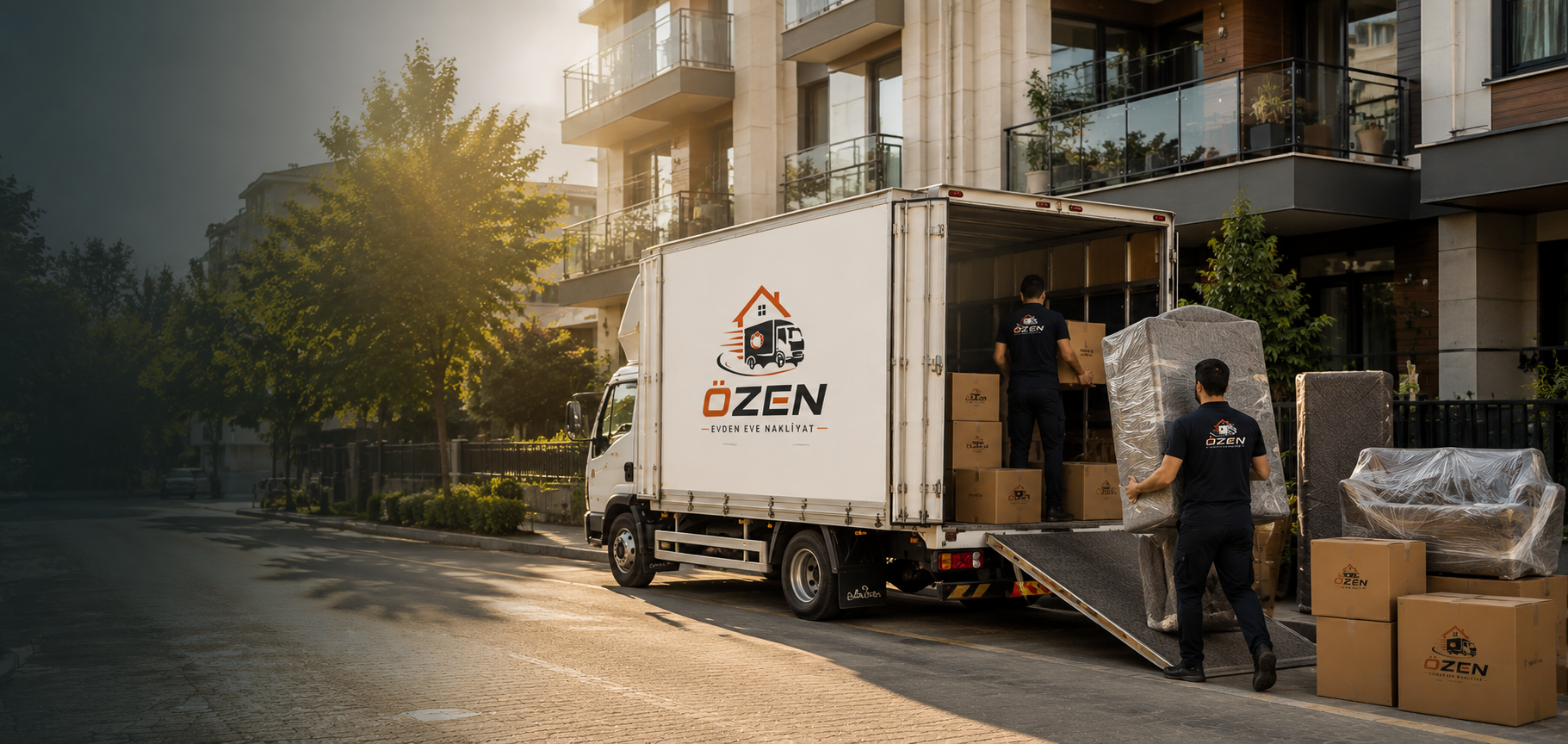 Mutlu aile evine taşınıyor